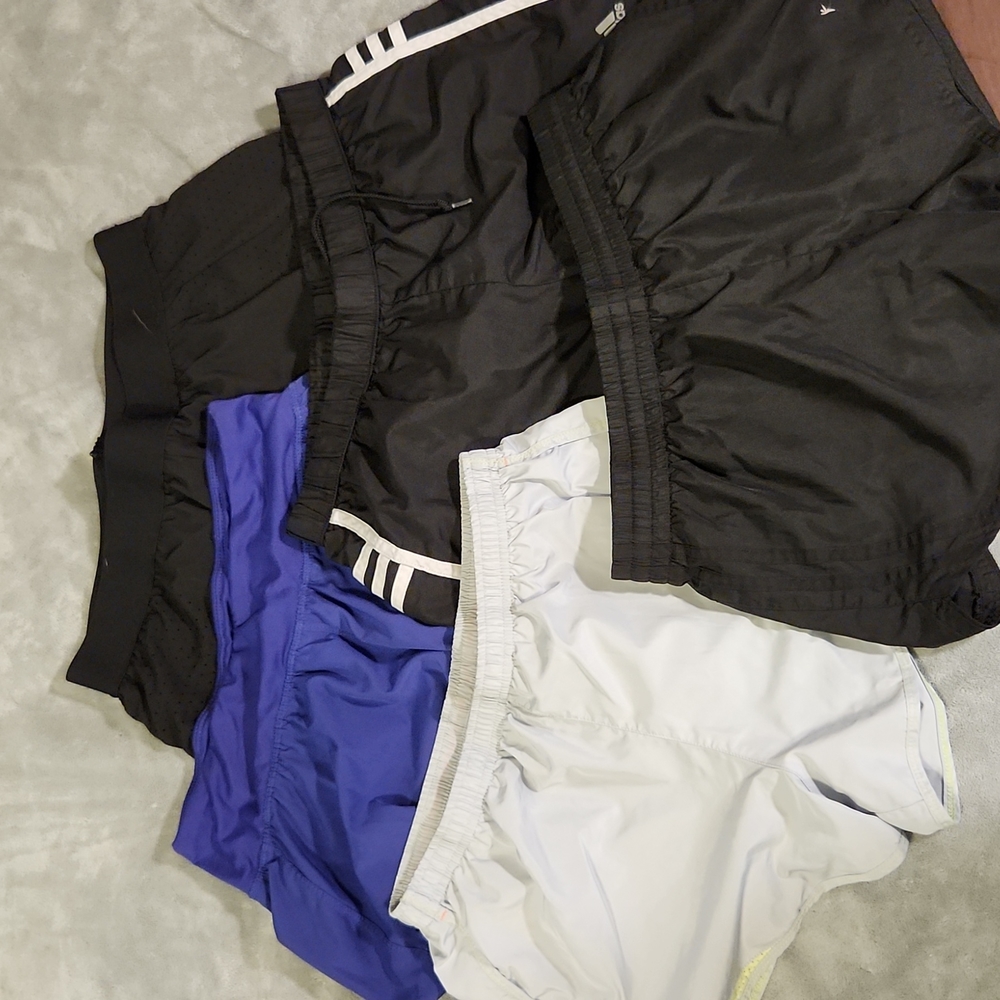 5 pairs lined women's running shorts